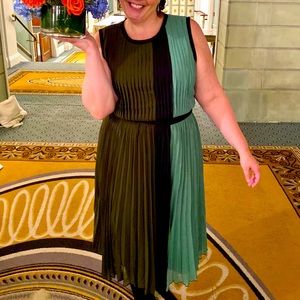 Special occasion dress in lovely greens!